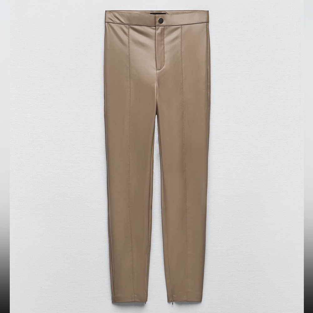 Zara Faux leather leggings